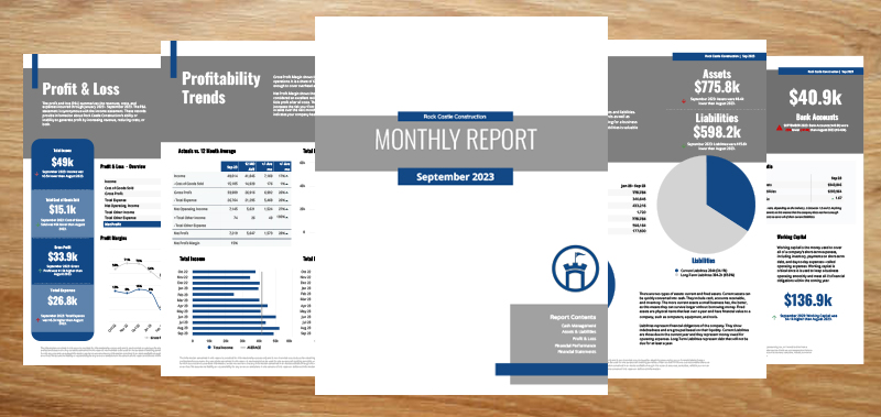 Monthly Financial Report Templates
