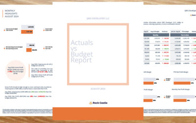 Actual vs Budget Report Template