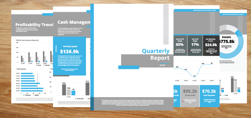 Quarterly Financial Report Templates
