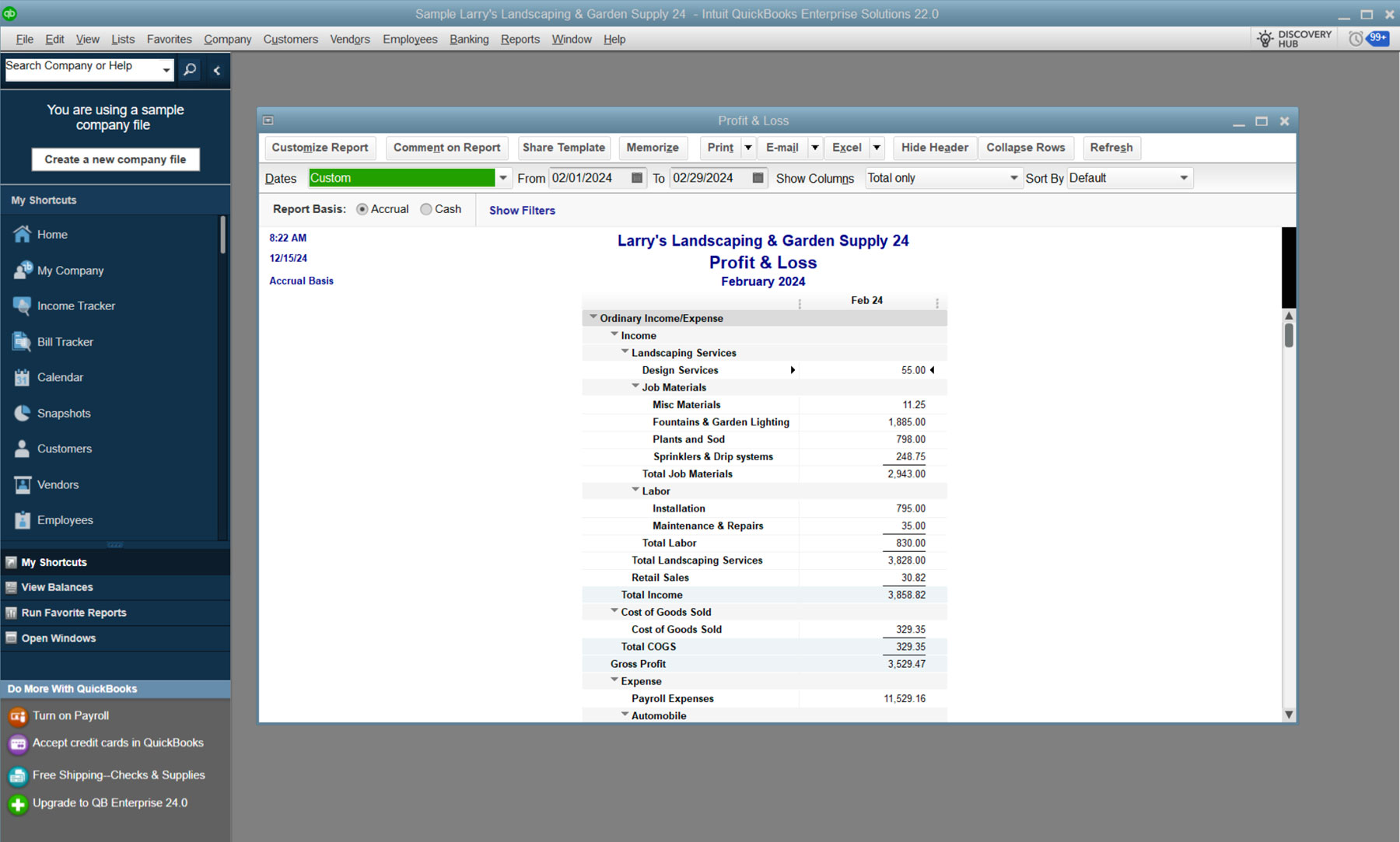 QuickBooks Desktop Dashboard QuickBooks Desktop Dashboard
